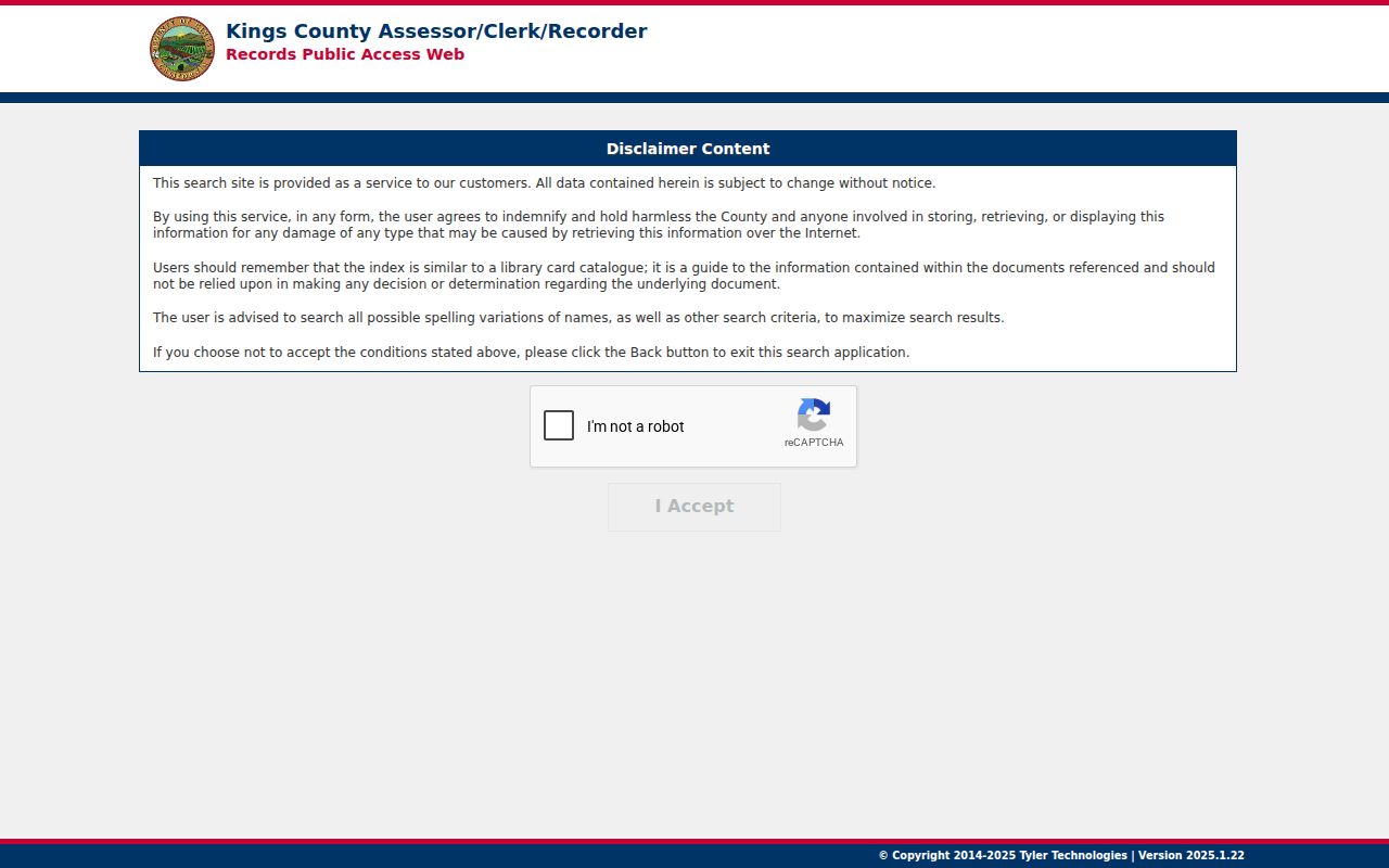 Lemoore people search Kings County records index disclaimer